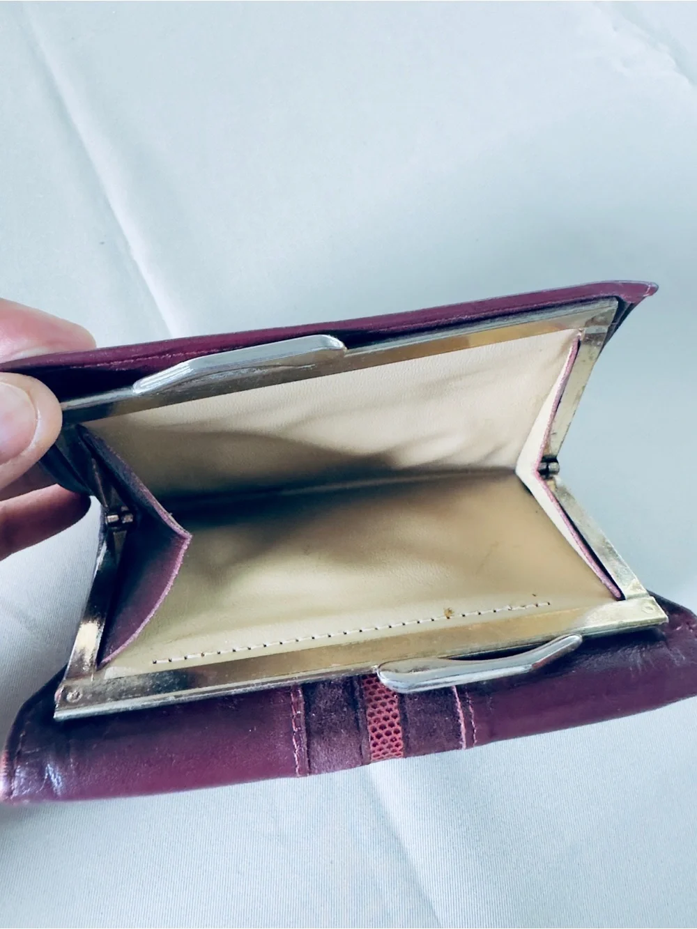 Rolfs Designer Collection Burgundy Leather Wallet Organizer Vintage